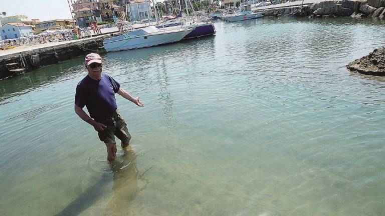 Viserba, il porto insabbiato Viserba, il porto insabbiato