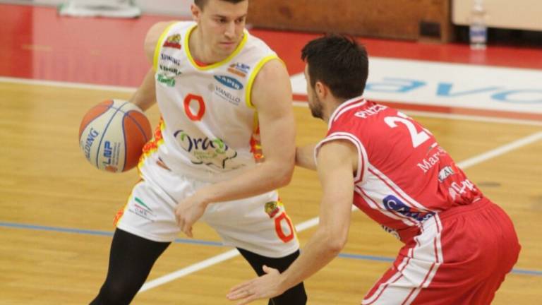 Basket A2, l'OraSì a bocca asciutta a Chieti (75-73) Basket A2, l'OraSì a bocca asciutta a Chieti (75-73)
