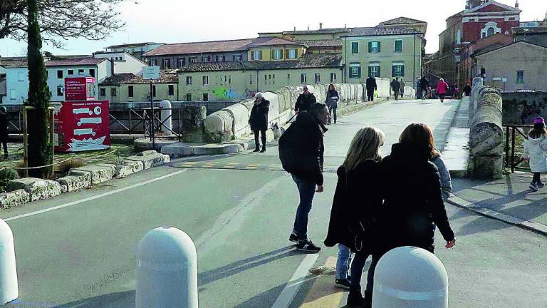 Rimini, ponte di Tiberio: la prossima chiusura sarà di 6 mesi Rimini, ponte di Tiberio: la prossima chiusura sarà di 6 mesi