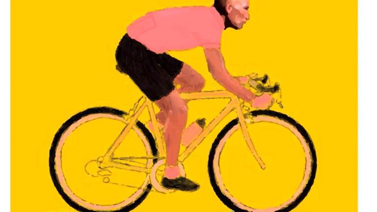 La gigantografia di Marco Pantani La gigantografia di Marco Pantani