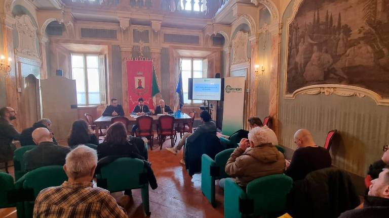 La sala a Palazzo Pesarini piena per la presentazione dell’indagine La sala a Palazzo Pesarini piena per la presentazione dell’indagine