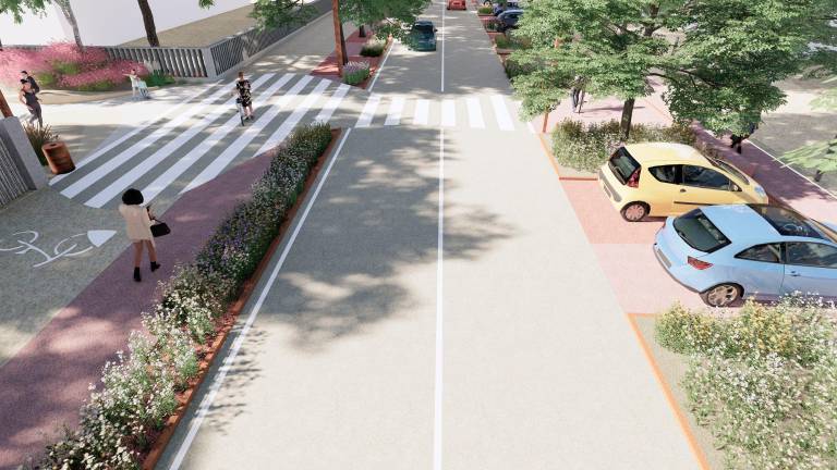 Il rendering di via Colombo Il rendering di via Colombo