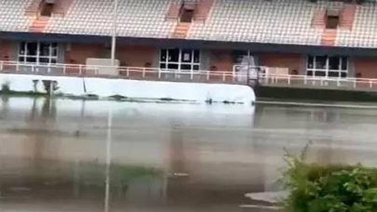 Un’immagine dell’ippodromo nei giorni dell’alluvione Un’immagine dell’ippodromo nei giorni dell’alluvione