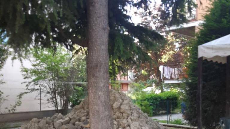 Forlì. A un anno dall’alluvione ha ancora il fango nel cortile di casa Forlì. A un anno dall’alluvione ha ancora il fango nel cortile di casa
