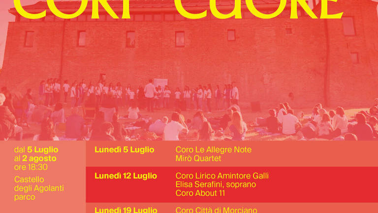 Riccione, la rassegna Dai cori al cuore apre lunedì 5 luglio Riccione, la rassegna Dai cori al cuore apre lunedì 5 luglio