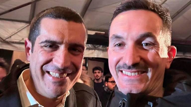 Michele De Pascale con il sindaco di Cesenatico Matteo Gozzoli Michele De Pascale con il sindaco di Cesenatico Matteo Gozzoli