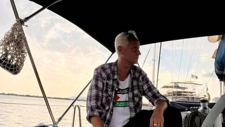 Croatti durante la missione della Global Sumud Flotilla verso Gaza Croatti durante la missione della Global Sumud Flotilla verso Gaza