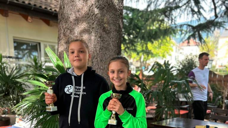 Le finaliste del doppio Under 10 femminile Tarlazzi e Rondinelli Le finaliste del doppio Under 10 femminile Tarlazzi e Rondinelli