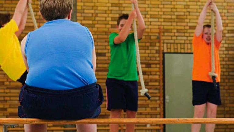 Un ragazzino obeso Un ragazzino obeso