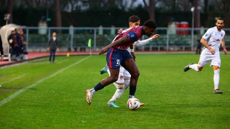 Yaya Daffe impegnato nella partita d’andata foto MMPH Yaya Daffe impegnato nella partita d’andata foto MMPH