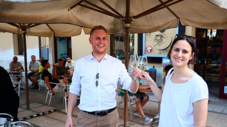 Luca Della Godenza festeggia la riconferma con la moglie Maria Tampieri Luca Della Godenza festeggia la riconferma con la moglie Maria Tampieri