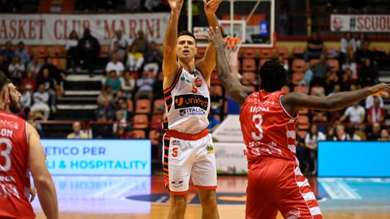 Cinciarini ha messo a segno 11 punti Cinciarini ha messo a segno 11 punti