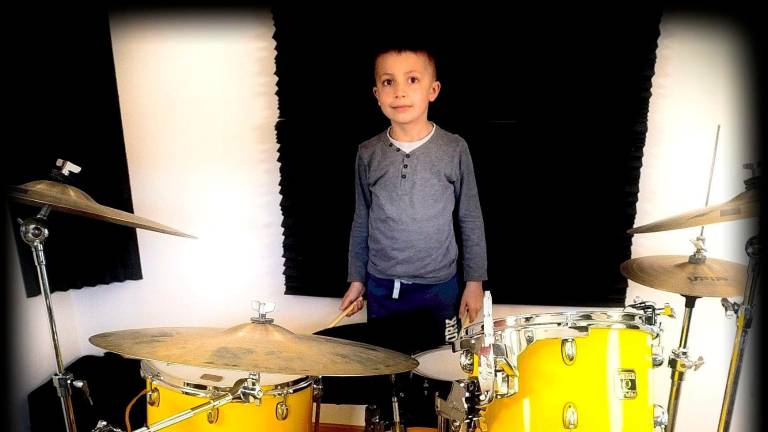 Il baby batterista David Scardovi Il baby batterista David Scardovi