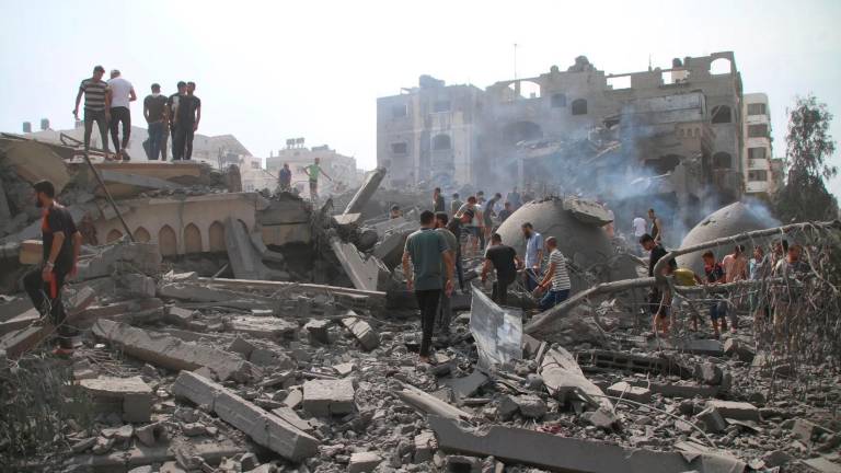 Le macerie dopo i bombardamenti di queste ore Le macerie dopo i bombardamenti di queste ore