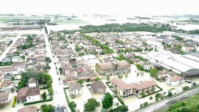 Conselice allagata nell’alluvione di maggio Conselice allagata nell’alluvione di maggio