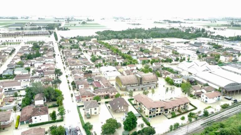 Conselice allagata nell’alluvione di maggio