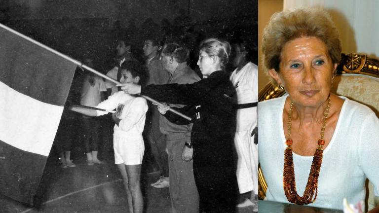 Miranda Cicognani, stella della ginnastica, fu portabandiera alle Olimpiadi di Helsinki del 1952 Miranda Cicognani, stella della ginnastica, fu portabandiera alle Olimpiadi di Helsinki del 1952