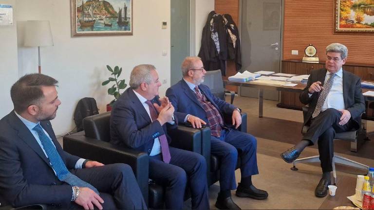 L’incontro a Tirana di Giuliano Zignani con il rettore Leonardo Palombi L’incontro a Tirana di Giuliano Zignani con il rettore Leonardo Palombi