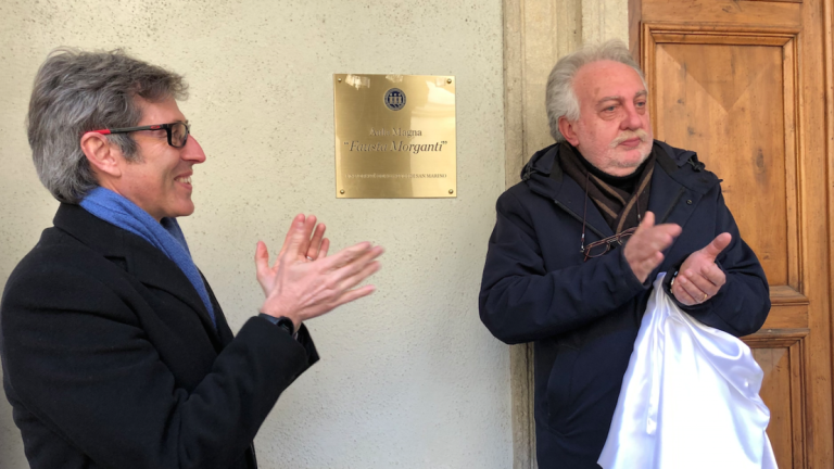 San Marino, l'aula magna dell'università intitolata a Fausta Morganti San Marino, l'aula magna dell'università intitolata a Fausta Morganti