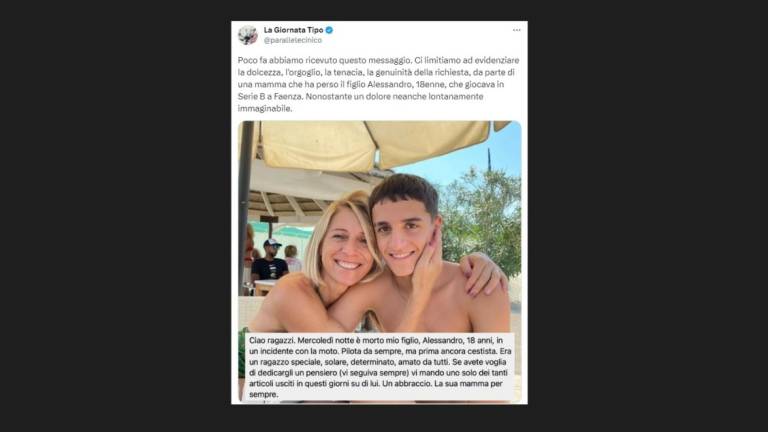 Ravenna, Io, la sua mamma per sempre: il messaggio della madre al blog di basket seguito da Alessandro Bianchi Ravenna, Io, la sua mamma per sempre: il messaggio della madre al blog di basket seguito da Alessandro Bianchi