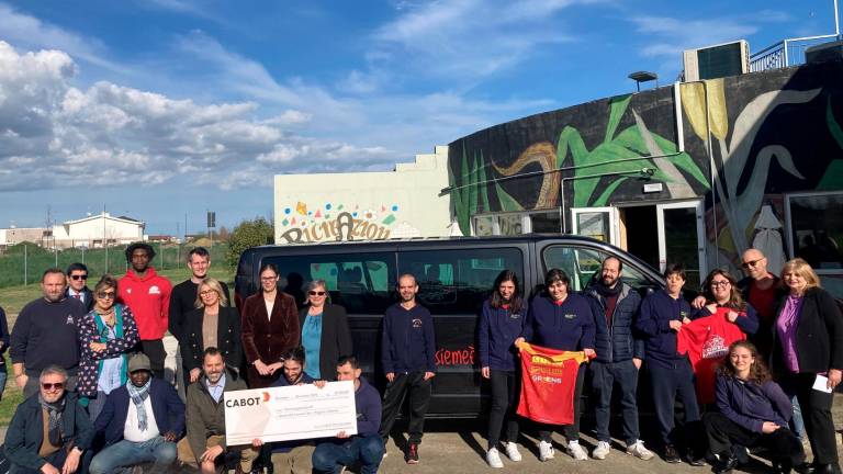 Ravenna, per Spazio104 Insieme un pulmino attrezzato grazie a Cabot e alle realtà sportive del territorio Ravenna, per Spazio104 Insieme un pulmino attrezzato grazie a Cabot e alle realtà sportive del territorio