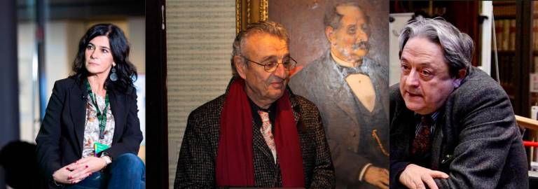 Da sinistra Elena Joli, Franco Severi e Marino Biondi Da sinistra Elena Joli, Franco Severi e Marino Biondi
