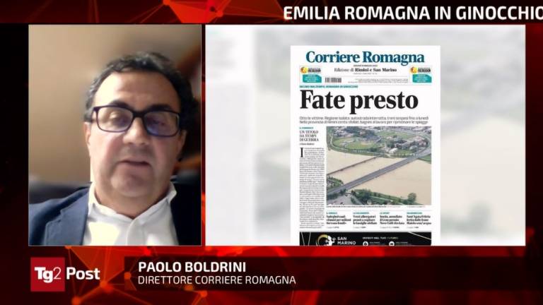 Boldrini a Tg2 Post: La Romagna è in guerra, più badili e meno chiacchiere Boldrini a Tg2 Post: La Romagna è in guerra, più badili e meno chiacchiere