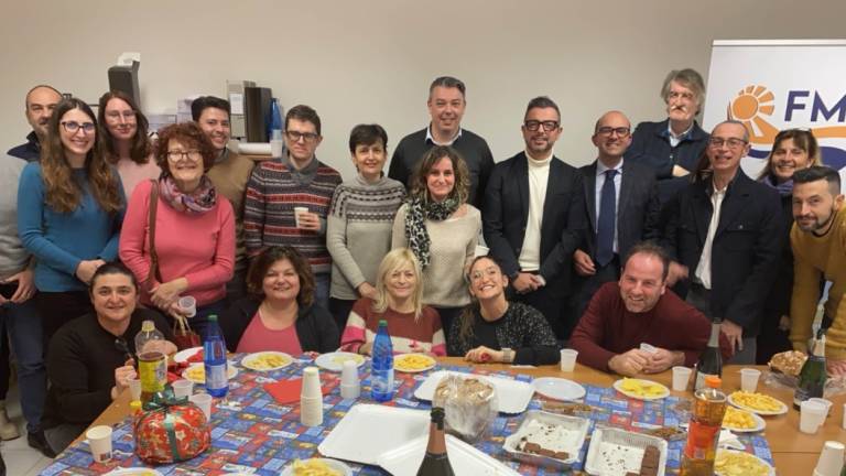 Forlì, Fmi brinda al Natale con il vicesindaco Forlì, Fmi brinda al Natale con il vicesindaco