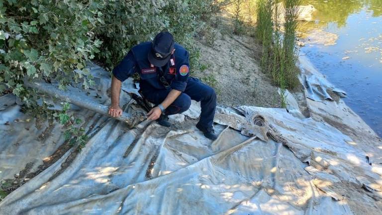 Faenza, preleva in modo abusivo dal fiume Senio per irrigare i terreni della propria azienda agricola Faenza, preleva in modo abusivo dal fiume Senio per irrigare i terreni della propria azienda agricola