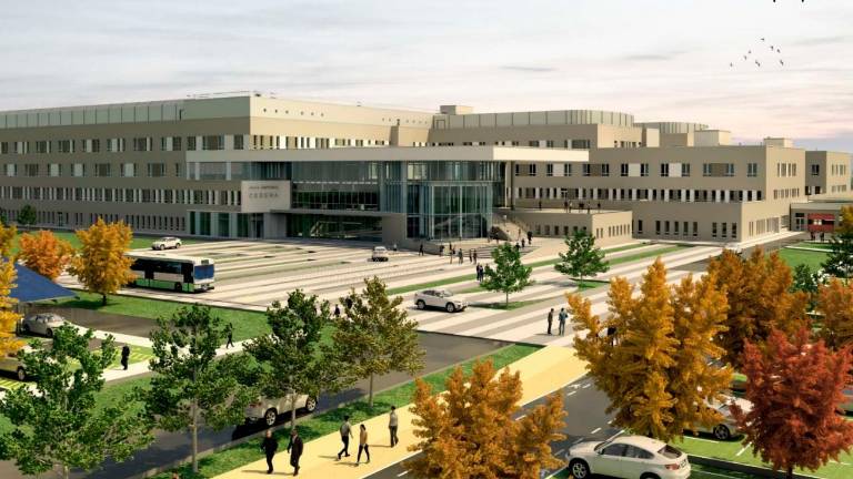Un’immagine del futuro ospedale Bufalini Un’immagine del futuro ospedale Bufalini
