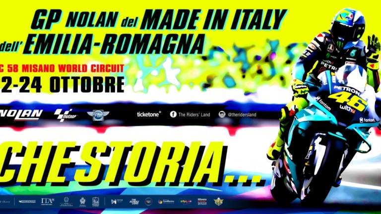 MotoGp, ecco il poster per il Gp di Misano dedicato a Valentino Rossi MotoGp, ecco il poster per il Gp di Misano dedicato a Valentino Rossi