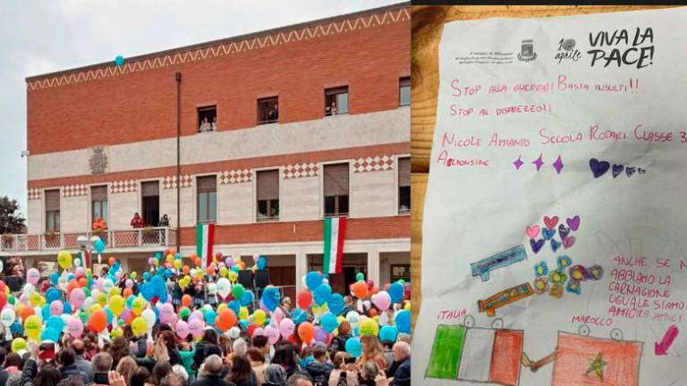Il messaggio di pace nel palloncino della piccola Nicole è partito da Alfonsine ed è stato trovato in Veneto Il messaggio di pace nel palloncino della piccola Nicole è partito da Alfonsine ed è stato trovato in Veneto