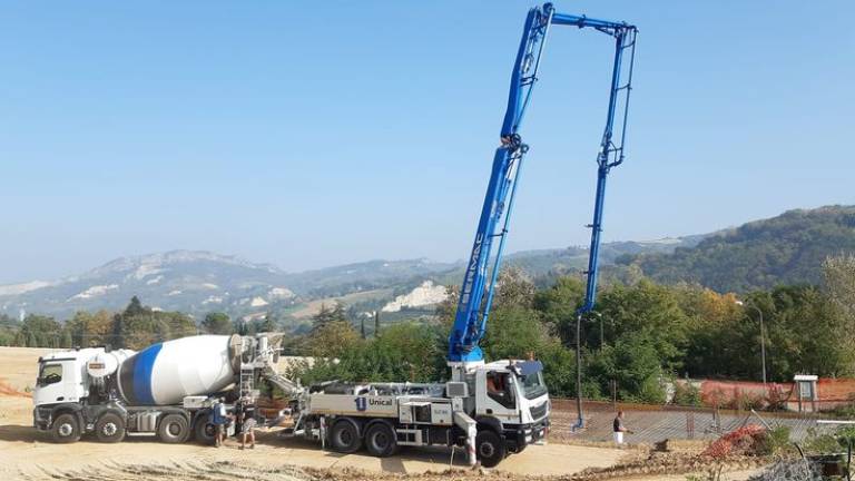 Casola Valsenio, nuovo campo sportivo in costruzione Casola Valsenio, nuovo campo sportivo in costruzione