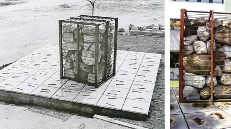 Resistenza: a Bellaria la rimozione dell’opera di Luigi Poiaghi Resistenza: a Bellaria la rimozione dell’opera di Luigi Poiaghi