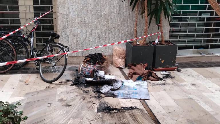 I segni dell’incendio in galleria Oir I segni dell’incendio in galleria Oir