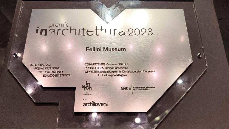 Il Fellini Museum di Rimini riceve il premio “In/Architettura” 2023 alla Biennale di Venezia Il Fellini Museum di Rimini riceve il premio “In/Architettura” 2023 alla Biennale di Venezia