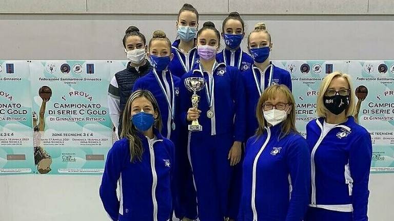 Ginnastica ritmica, l'Endas Cervia trionfa a San Marino Ginnastica ritmica, l'Endas Cervia trionfa a San Marino