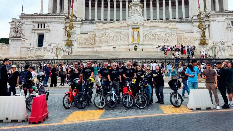 I motociclisti predappiesi nella capitale I motociclisti predappiesi nella capitale