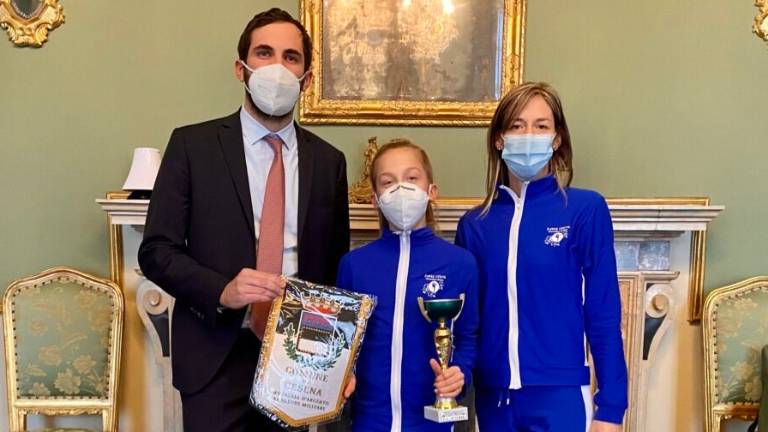 Ginnatica ritmica, il sindaco di Cesena si congratula con Caterina Maltoni Ginnatica ritmica, il sindaco di Cesena si congratula con Caterina Maltoni