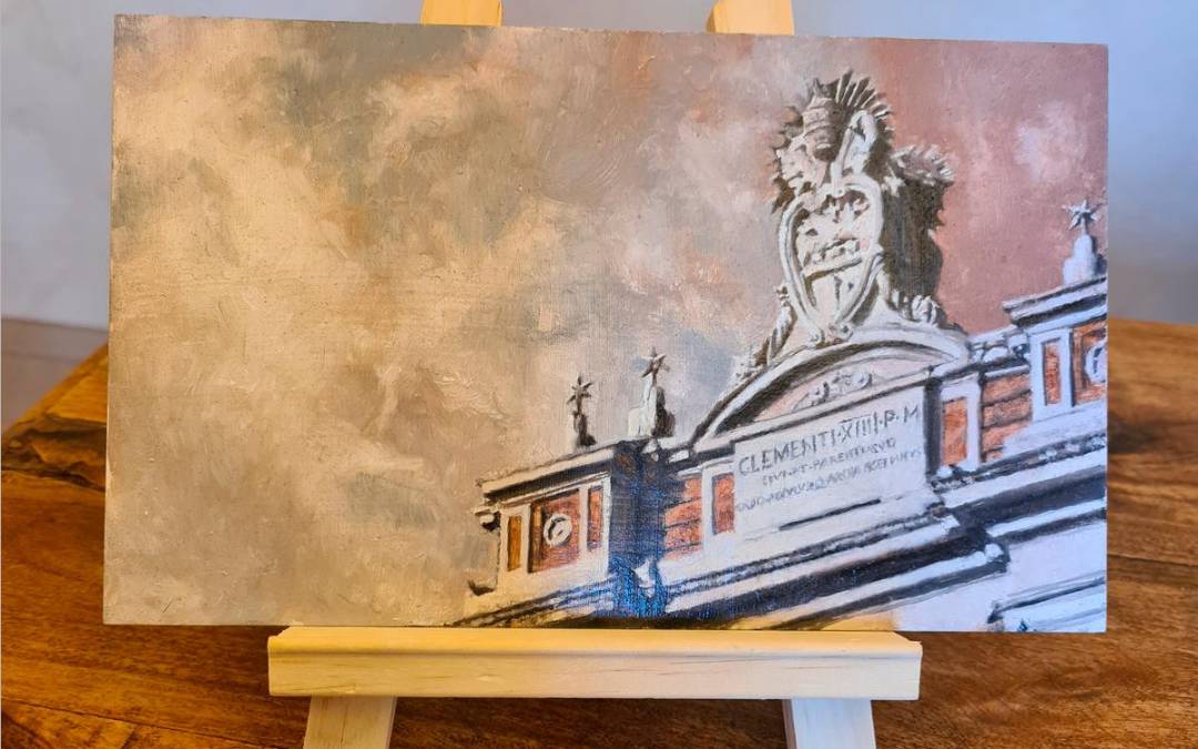 Santarcangelo, una riproduzione dell’Arco Ganganelli in dono a Papa Leone