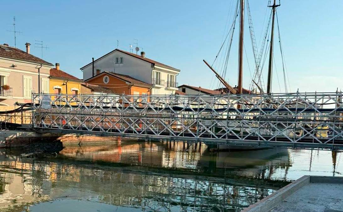 Cesenatico, nuovo Ponte del Gatto: arrivano le travi