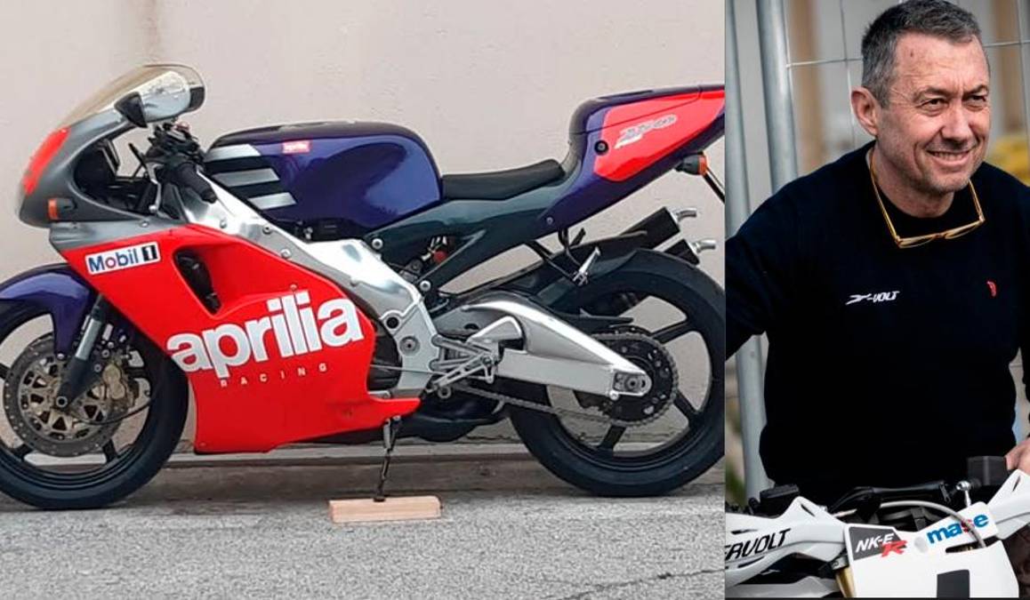 La Aprilia RS 250 con la livrea dedicata a Loris Reggiani messa all’asta su Ebay
