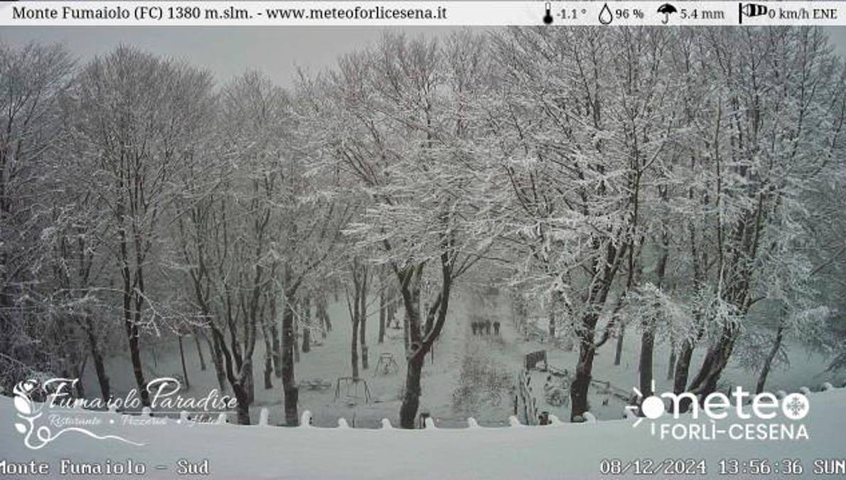 La webcam sul Monte Fumaiolo