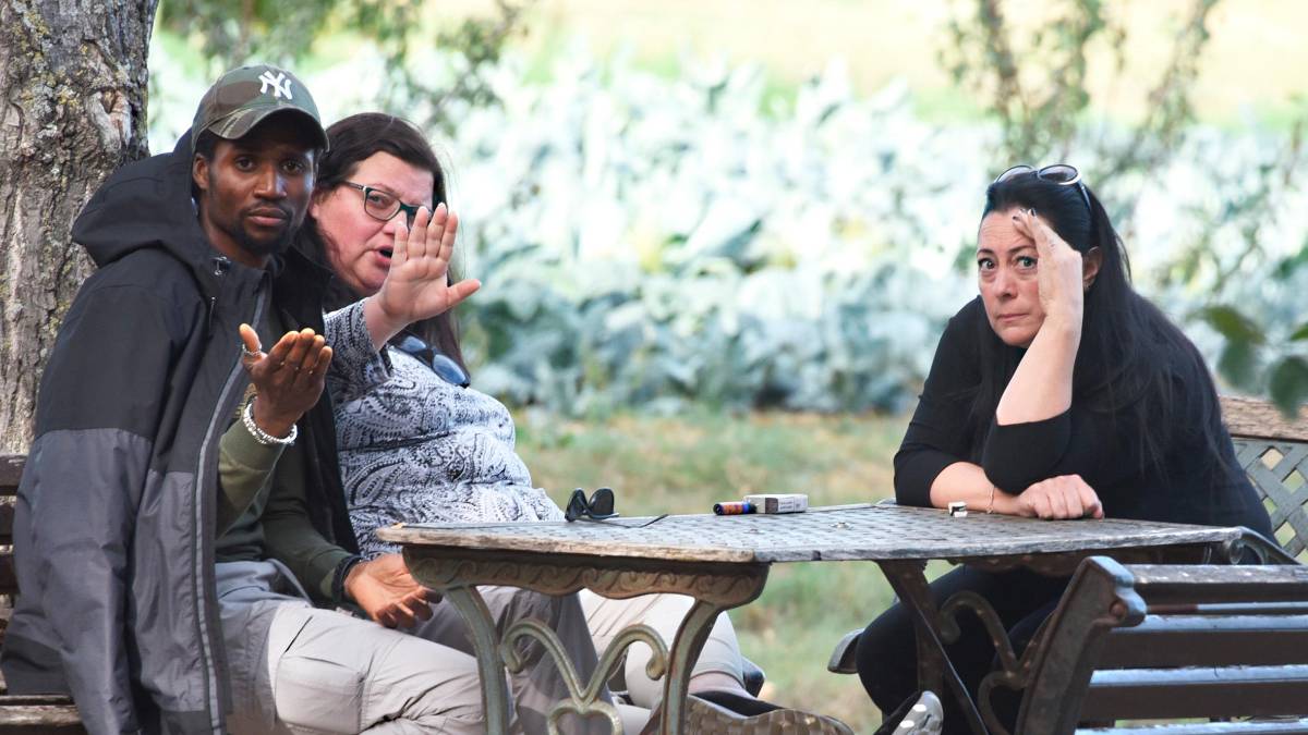 Da sinistra, Louis Dassilva, Valeria Bartolucci e Manuela Bianchi