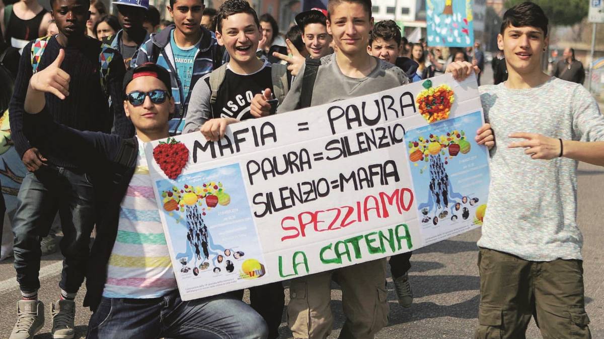 Studenti in piazza contro le mafie