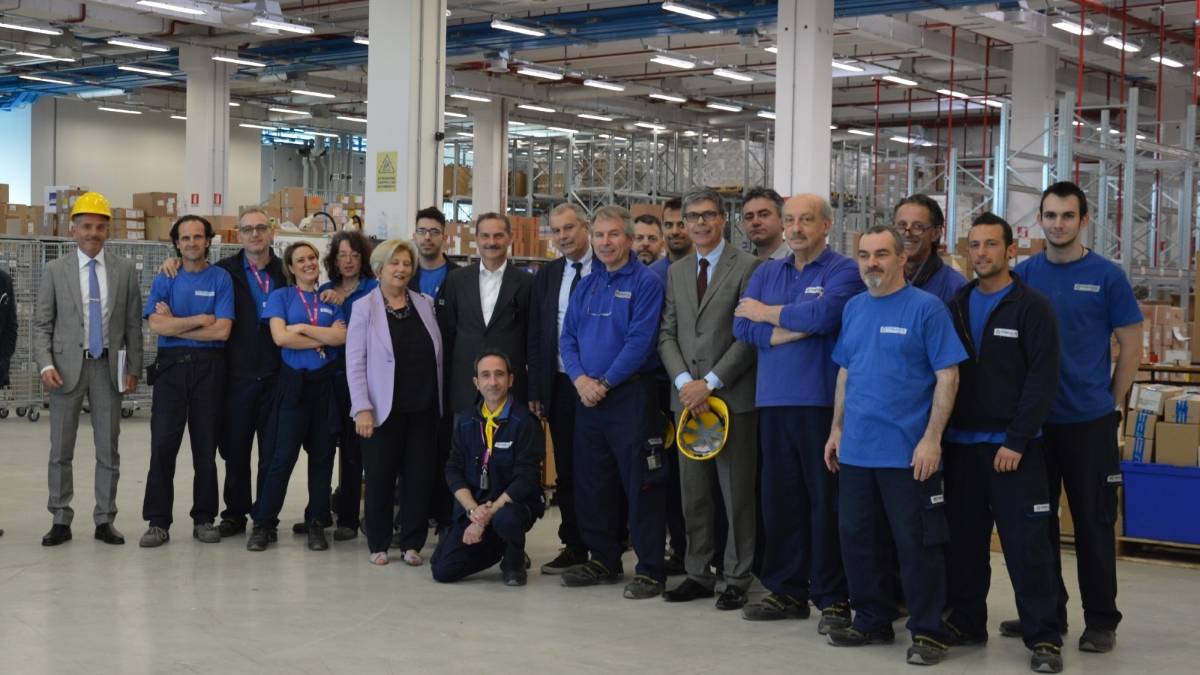 Il Presidente della Conferenza Territoriale Sociale e Sanitaria e il Direttore Generale Ausl in visita al Magazzino Unico