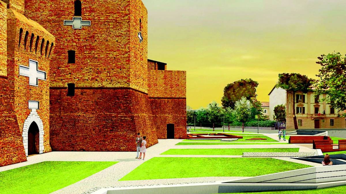 Parco urbano alla Rocca e piazza d'acqua