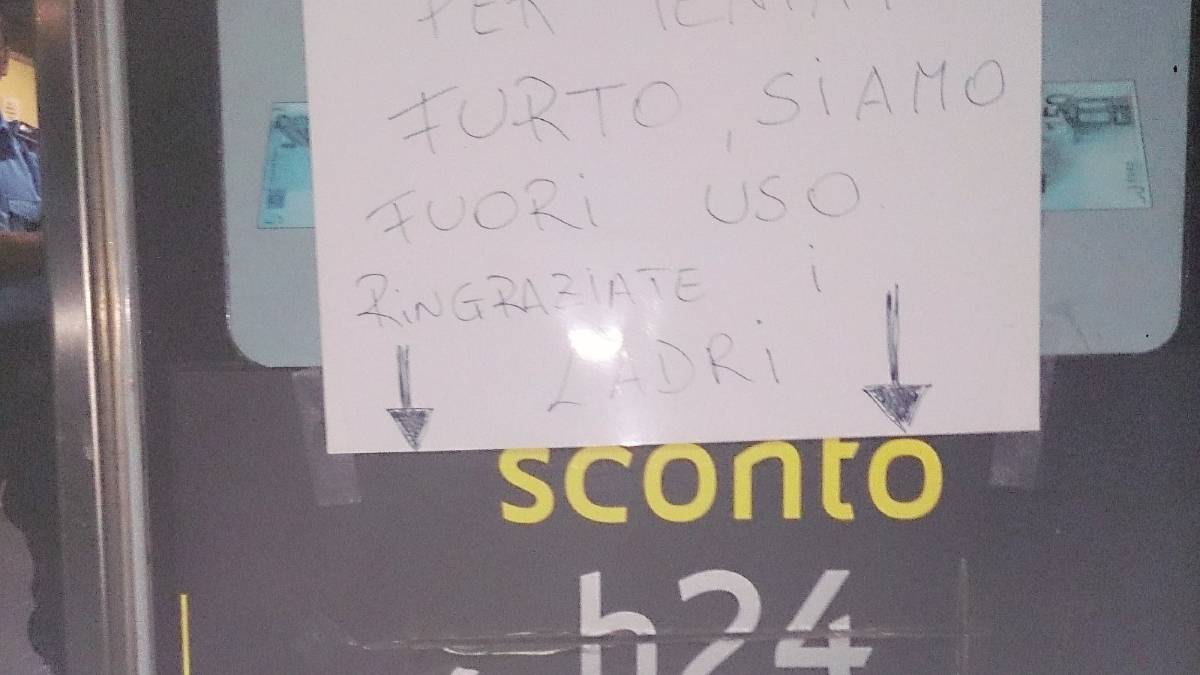 Ladri al distributore della Secante