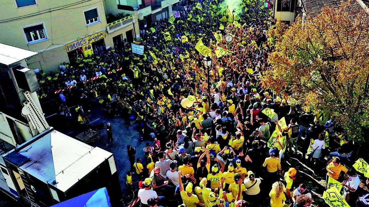 A Tavullia la delusione del popolo di Valentino Rossi