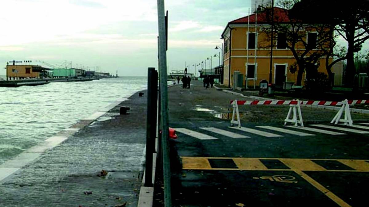 Salvato sugli scogli